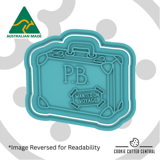Paddington Bear Suitcase Cookie Cutter and Embosser- 6.5cm x 7.2cm