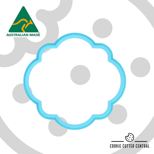 Scalloped Plaque Cookie Cutter - 6.7cm x 7.1cm