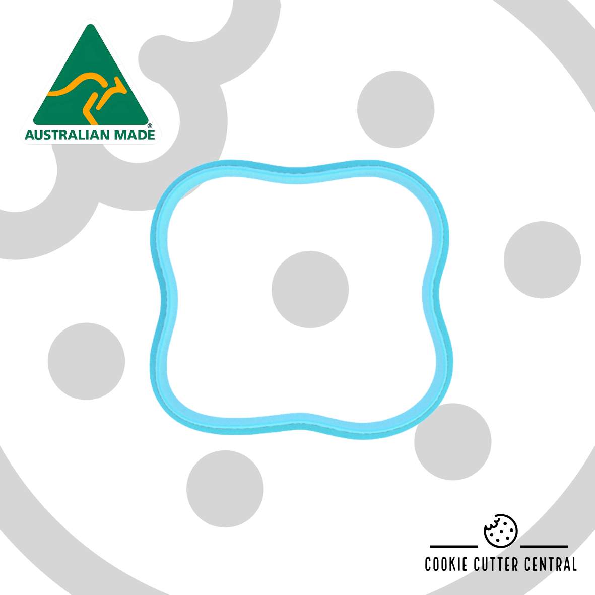 Wavy Edge Plaque Cookie Cutter - 5.9cm x 6.4cm