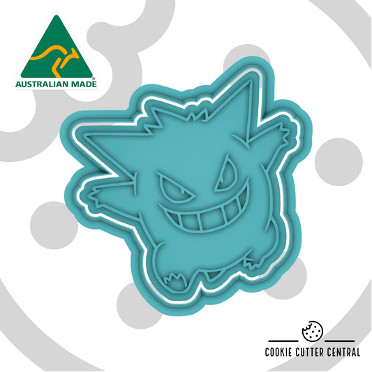 Pokemon - Gengar Cookie Cutter and Embosser - 7.5cm x 7.3cm
