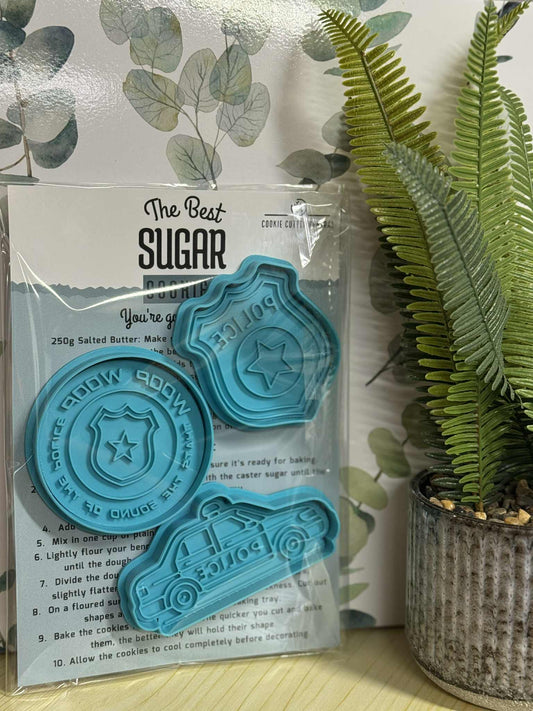 Police Cookie Cutter and Embosser Gift Pack