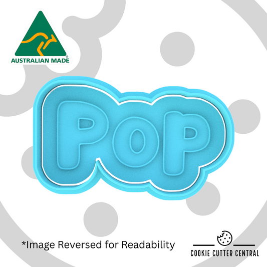 Pop Cookie Cutter and Embosser - 9cm x 8.6cm