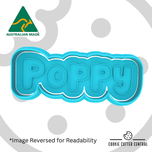 Poppy Cookie Cutter and Embosser - 4.1cm x 10.4cm