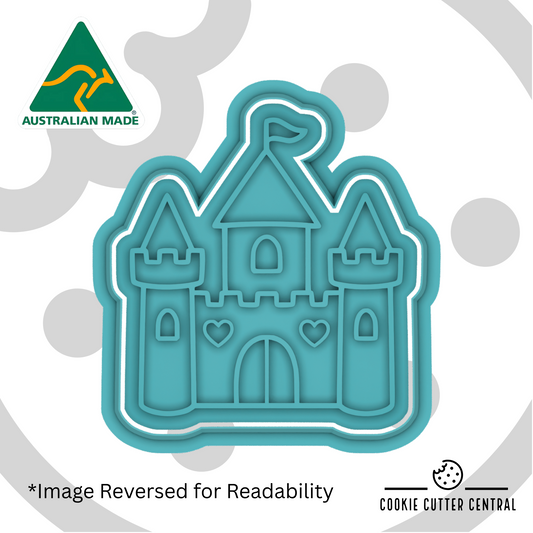Princess Castle Cookie Cutter and Embosser - 7cm x 8cm
