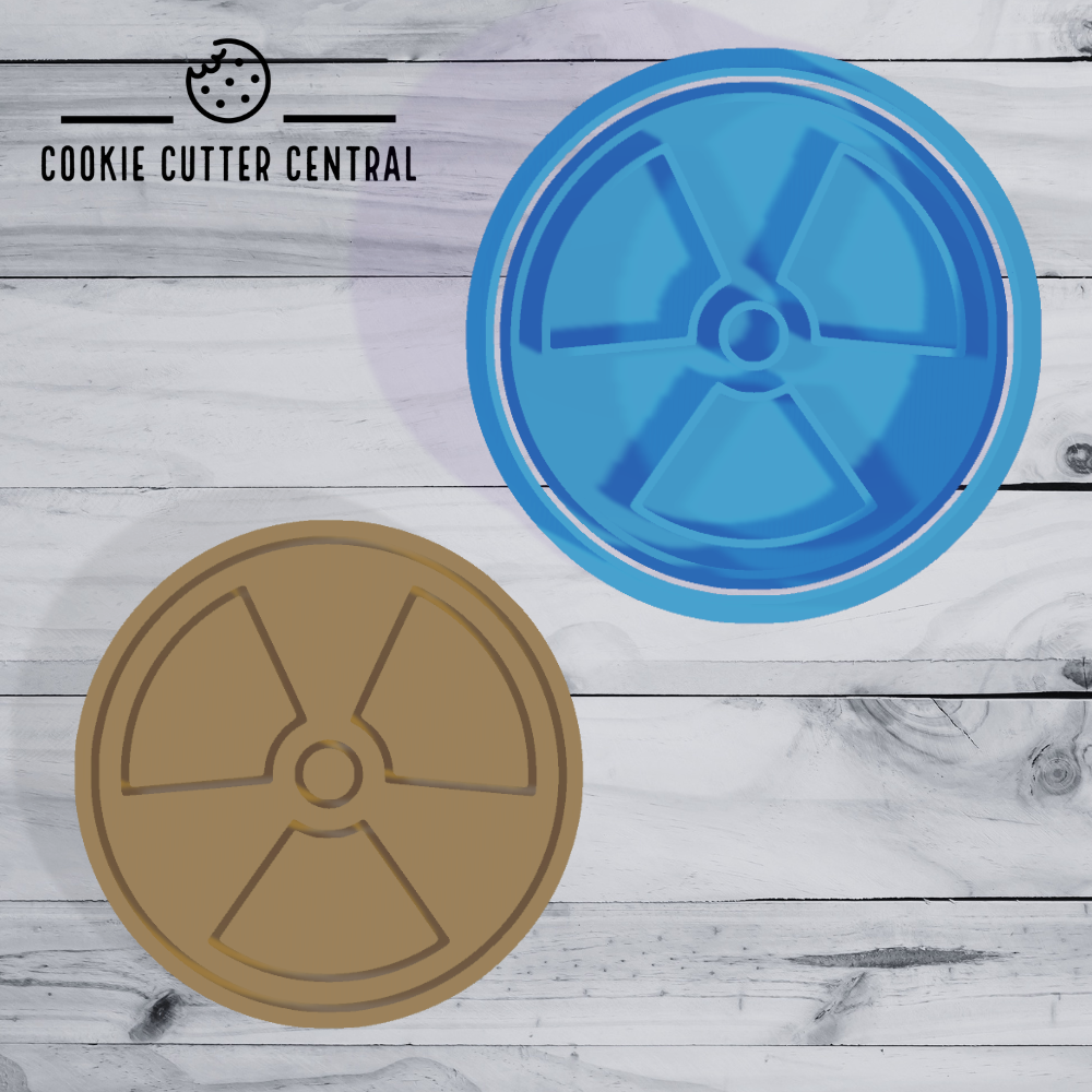 Radiation Symbol Cookie Cutter and Embosser