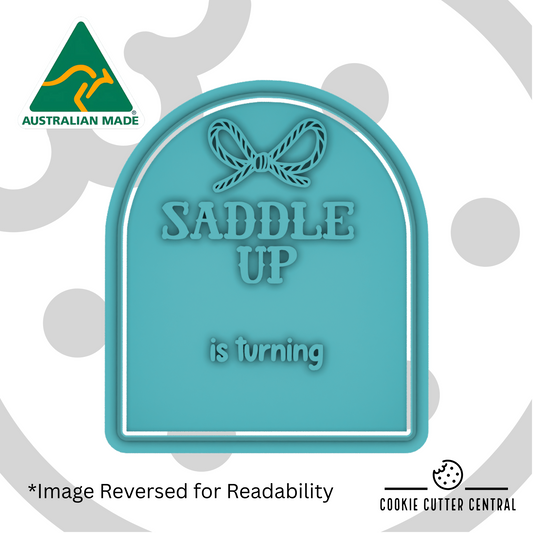Saddle Up Cookie Cutter and Embosser - 7.6cm x 6.5cm