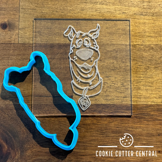 Scooby Doo Cookie Cutter and Acrylic Debosser