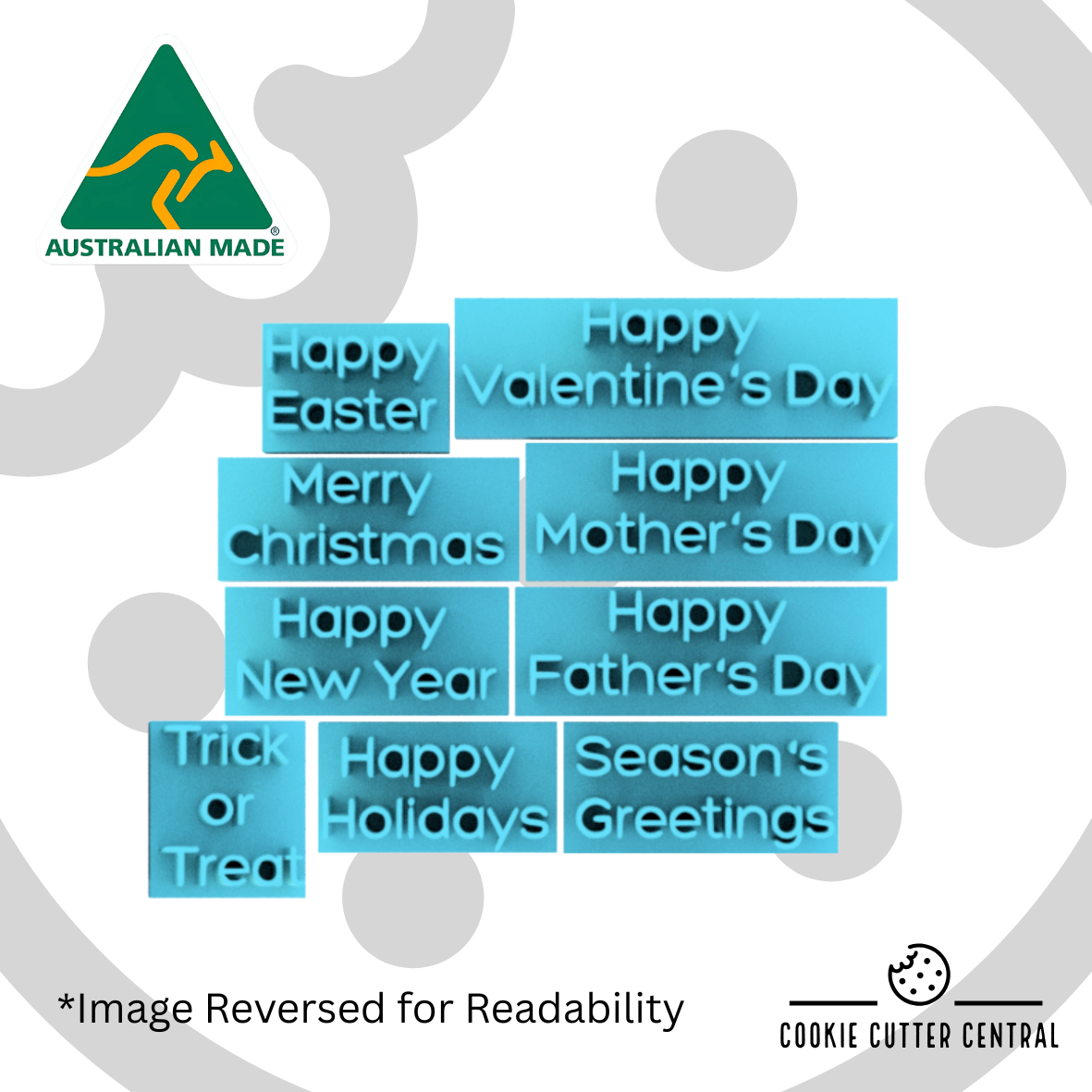 Seasonal and Holiday Mini Word Stamp Set