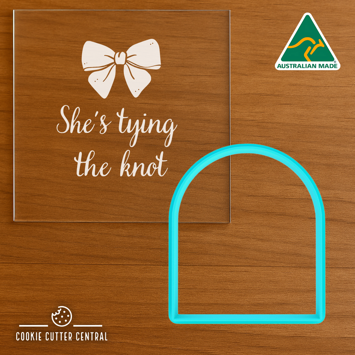 She’s tying the knot with Bow Cookie Cutter and Acrylic Debosser - 7cm