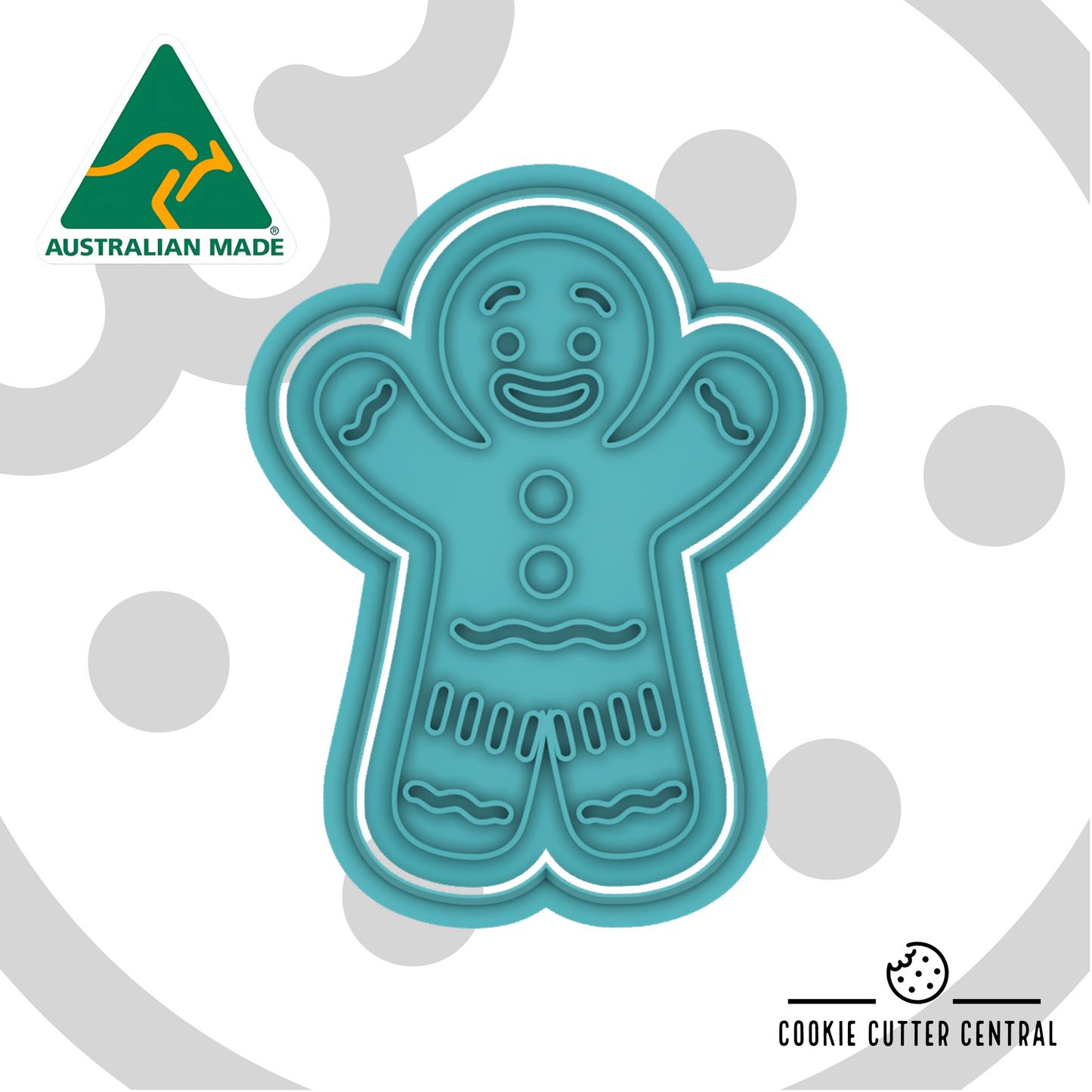 Shrek - Gingerbread Man Cookie Cutter and Embosser 8.3cm x 6.3cm