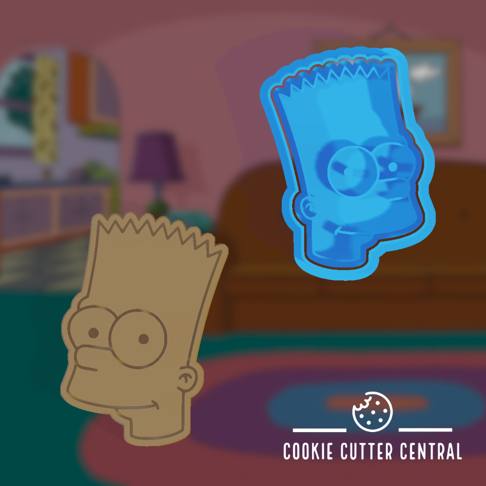 Simpsons - Bart Cookie Cutter and Embosser - 8cm x 5.8cm – Cookie ...