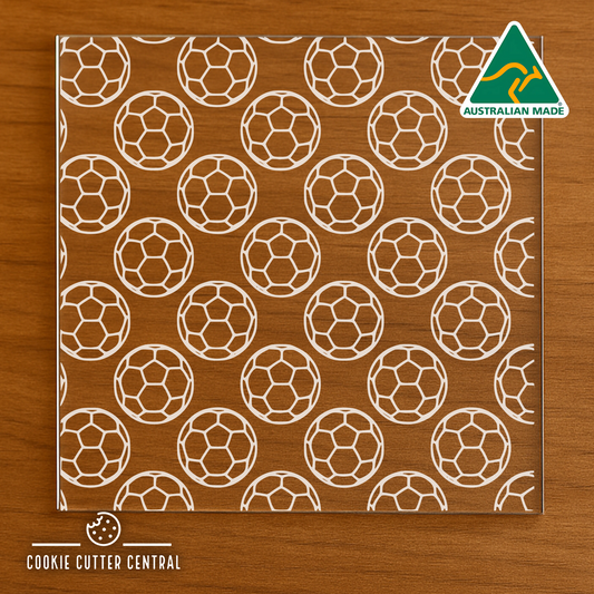 Soccer Ball Pattern Plate Acrylic Debosser