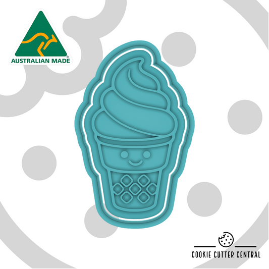 Soft Serve Ice-Cream Cone - 8.8cm x 5.3cm
