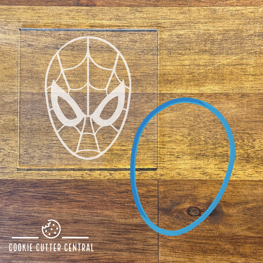 Spider Man Cookie Cutter and Acrylic Debosser - 9.4cm x 6.8cm