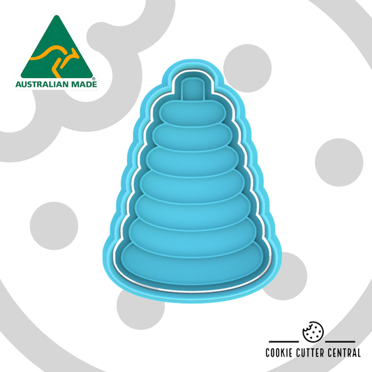 Stacking ring toy Cookie Cutter and Embosser - 8.3cm x 5.8cm