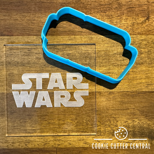 Star Wars Logo Cookie Cutter and Acrylic Debosser