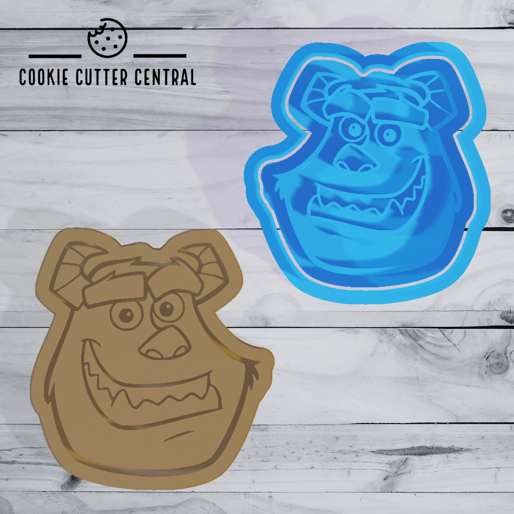 Monsters Inc. - Sully Cookie Cutter and Embosser - 6.7cm x 6.2cm