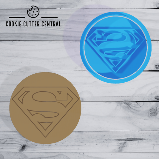 Superman Logo Cookie Cutter  6.5cm Round