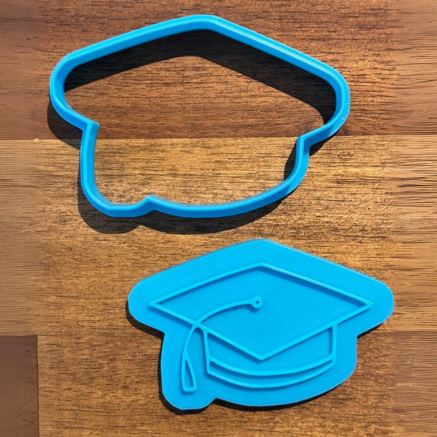 Graduation Hat Cookie Cutter and Embosser - 5.4cm x 8.5cm