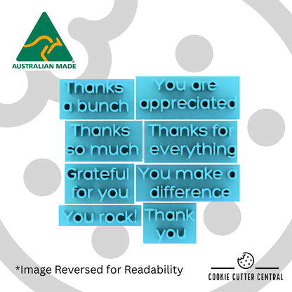 Complete Mini Word Stamp Set