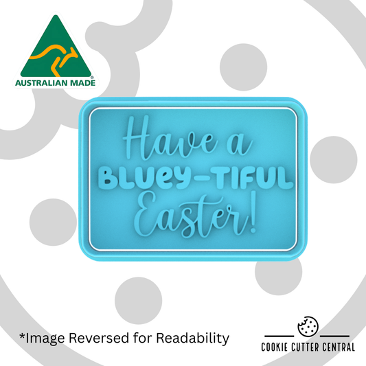 Happy Bluey-tiful Easter Cookie Cutter and Embosser - 5.5cm x 8.1cm