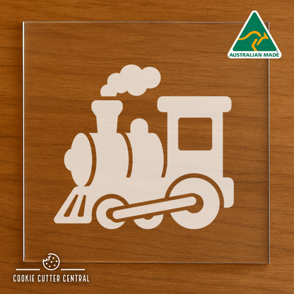 Train Cookie Cutter and Acrylic Debosser - 7.3cm x 8cm
