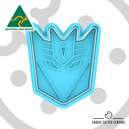 Transformers Decepticon Cookie Cutter and Embosser - 7.2cm x 6.2cm