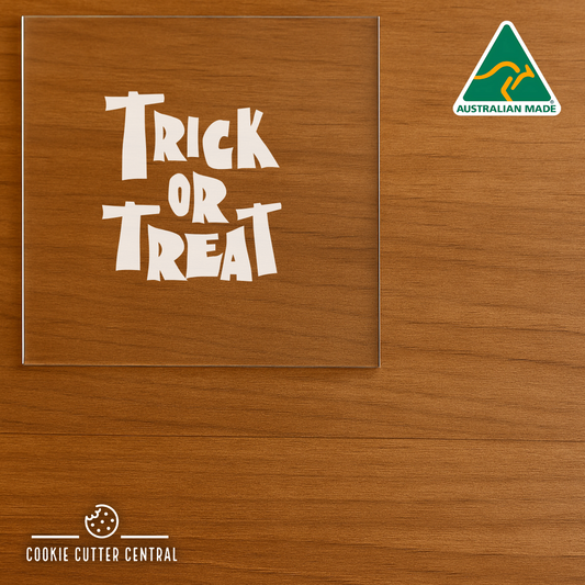 Trick or Treat Acrylic Debosser - Fits inside a 7.5cm Circle