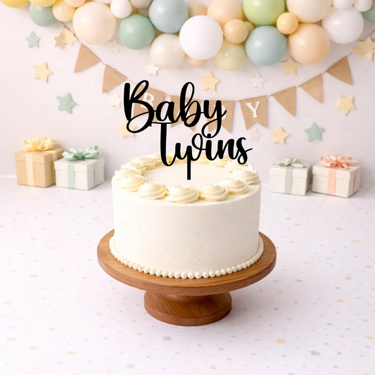 Baby Twins Cake Topper - 15cm
