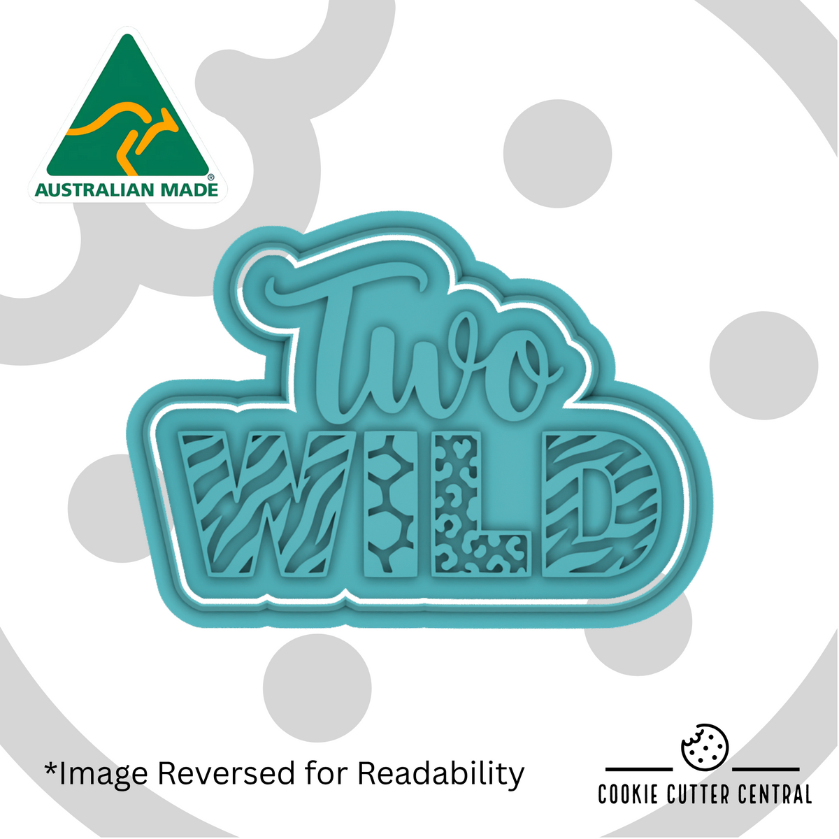 Two Wild Cookie Cutter and Embosser - 6.1cm x 9cm