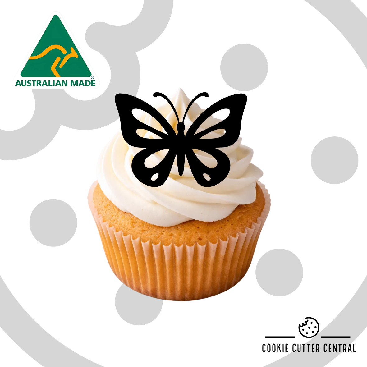 Butterfly Cupcake Toppers x 6 Pack - 5cm