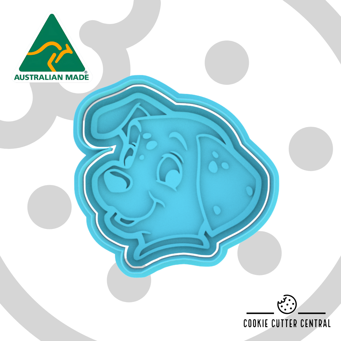 Dalmation Head Cookie Cutter and Embosser - 7.6cm x 7.8cm