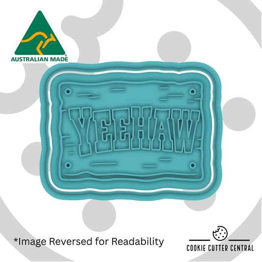 Yeehaw Cookie Cutter and Embosser - 5.6cm x 7.6cm