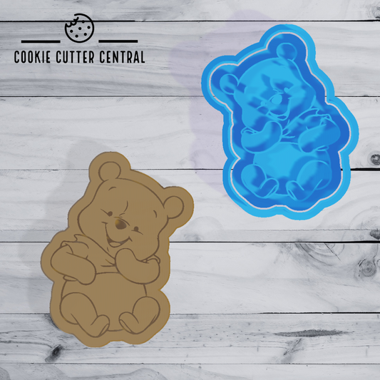 Baby Winnie the Pooh Cookie Cutter and Embosser - 9.2cm x 7.2cm