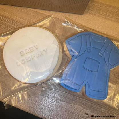Baby Overalls Cookie Cutter and Embosser - 8.1cm x 7.7cm