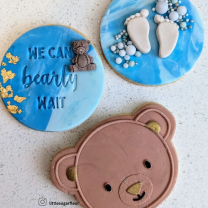 We can bearly Wait Cookie Cutter and Embosser - 8.2cm x 5.8cm