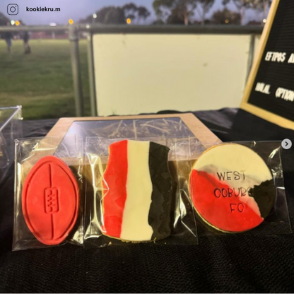 Football Cookie Cutter and Embosser - 5.3cm x 8.3cm