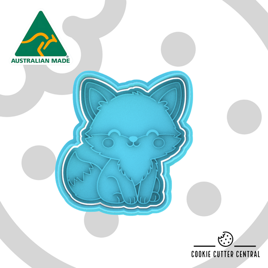 Cute Fox Cookie Cutter and Embosser - 7.5cm x 7.1cm
