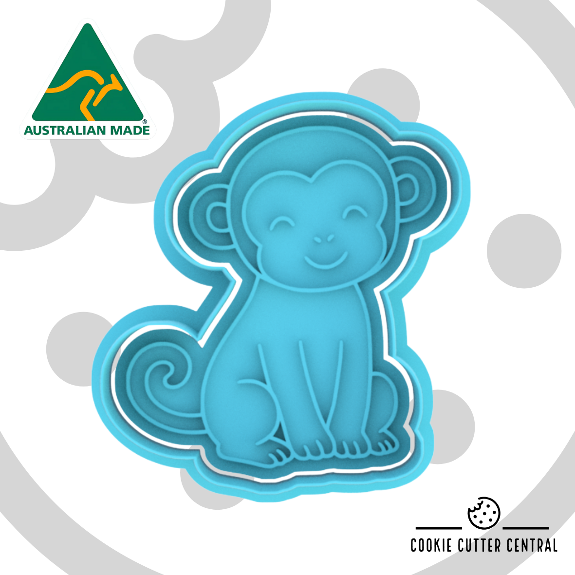 Chinese New Year - Monkey Cookie Cutter and Embosser - 7.5cm x 6.8cm