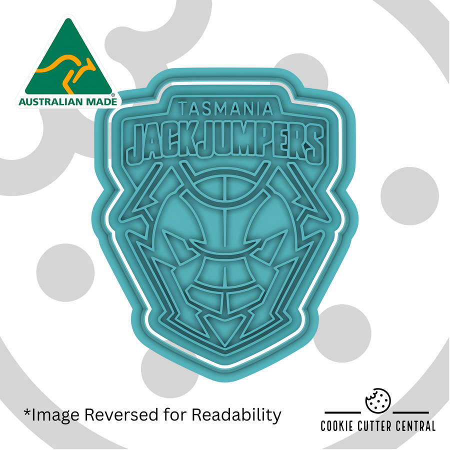 Tasmania JackJumpers Cookie Cutter and Embosser - 8.2cm x 6.8cm
