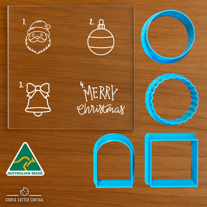 24 Day Advent Calendar Mini Debosser and Cookie Cutter Set