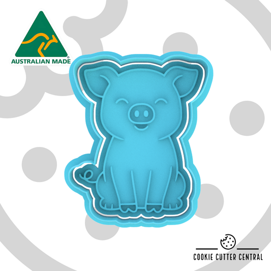 Chinese New Year - Pig Cookie Cutter and Embosser - 7.4cm x 6.1cm