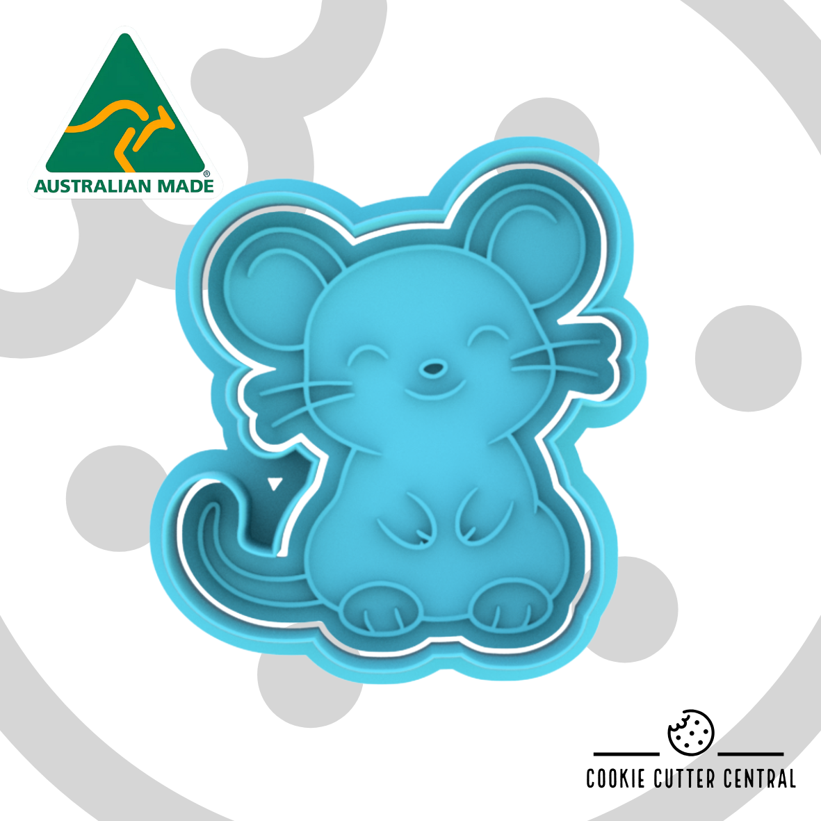Chinese New Year - Rat Cookie Cutter and Embosser - 7.2cm x 6.5cm ...