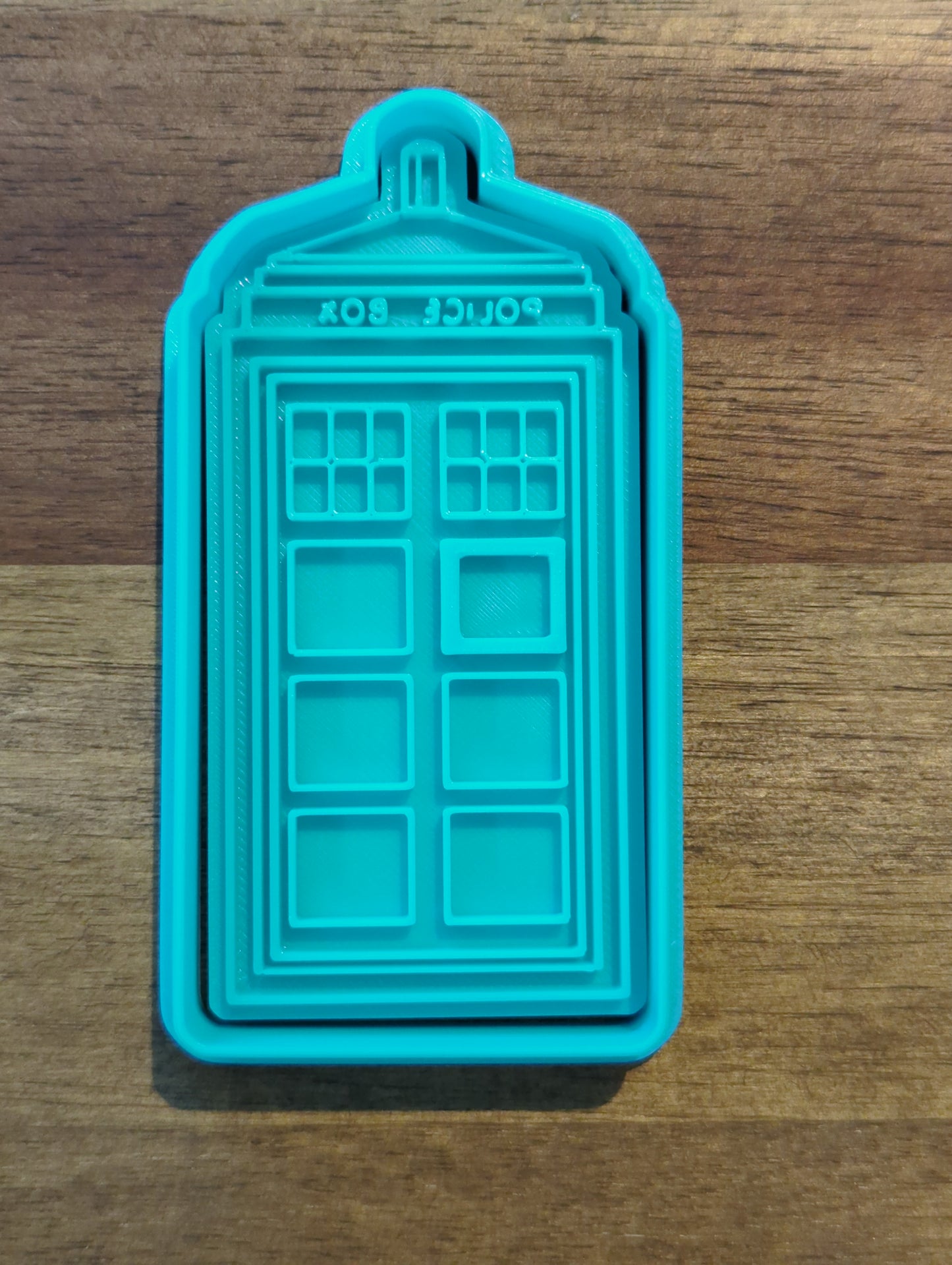 Dr Who Tardis Cookie Cutter and Embosser - 10cm x 4.9cm