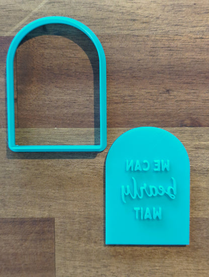 We can bearly Wait Cookie Cutter and Embosser - 8.2cm x 5.8cm