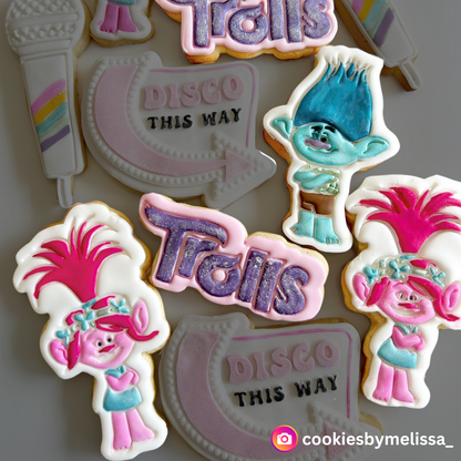 Trolls - Poppy Cookie Cutter and Embosser - 12cm x 7cm