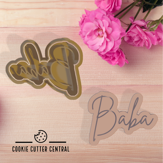 Baba Cookie Cutter and Embosser - 6.6cm x 8.5cm