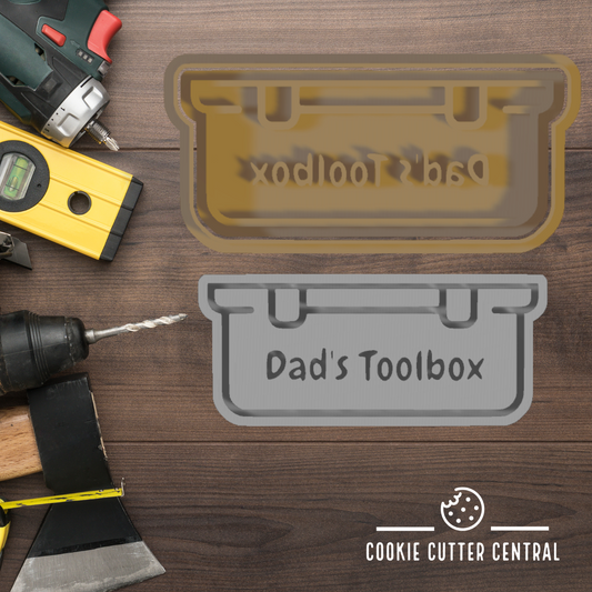 Dad's Toolbox Cookie Cutter and Embosser - 5cm x 11.5cm