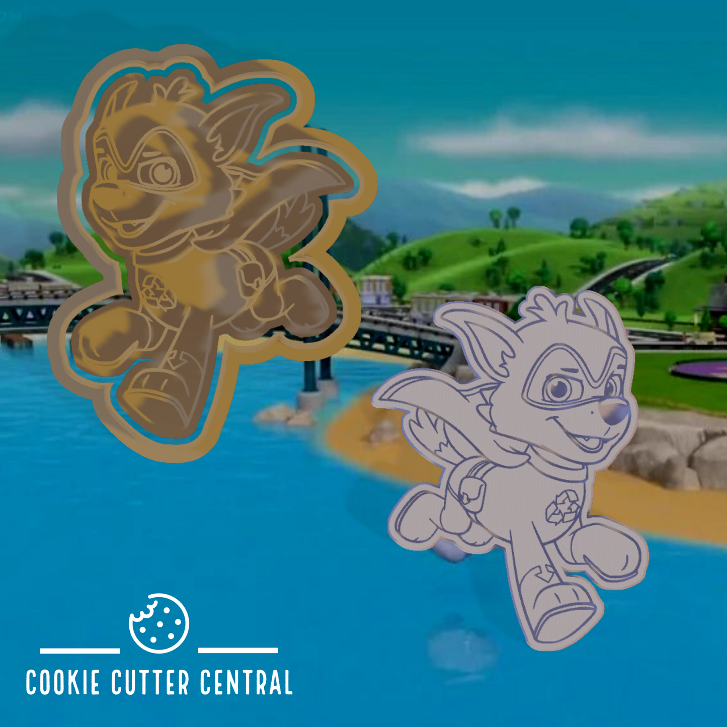 Paw Patrol - Rocky Cookie Cutter and Embosser