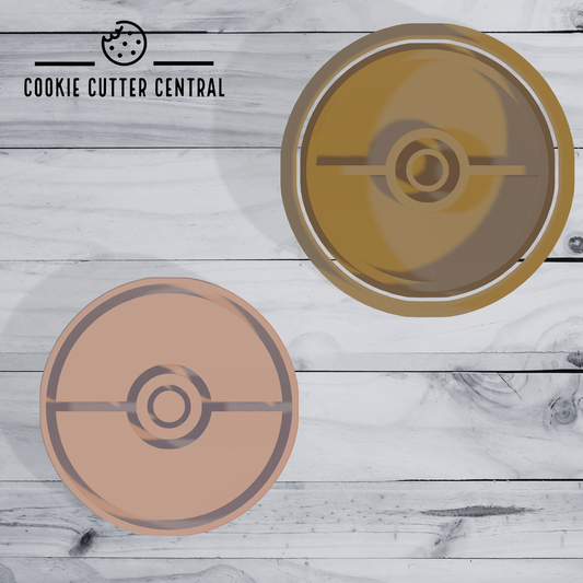 Pokémon Pokéball Cookie Cutter and Embosser - 6.5cm Round